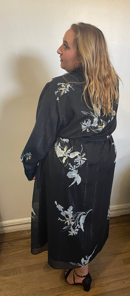 plus size, modest formal flower dress