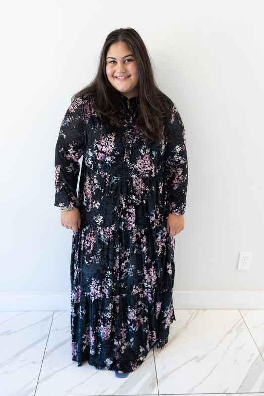 plus size modest maxi dress