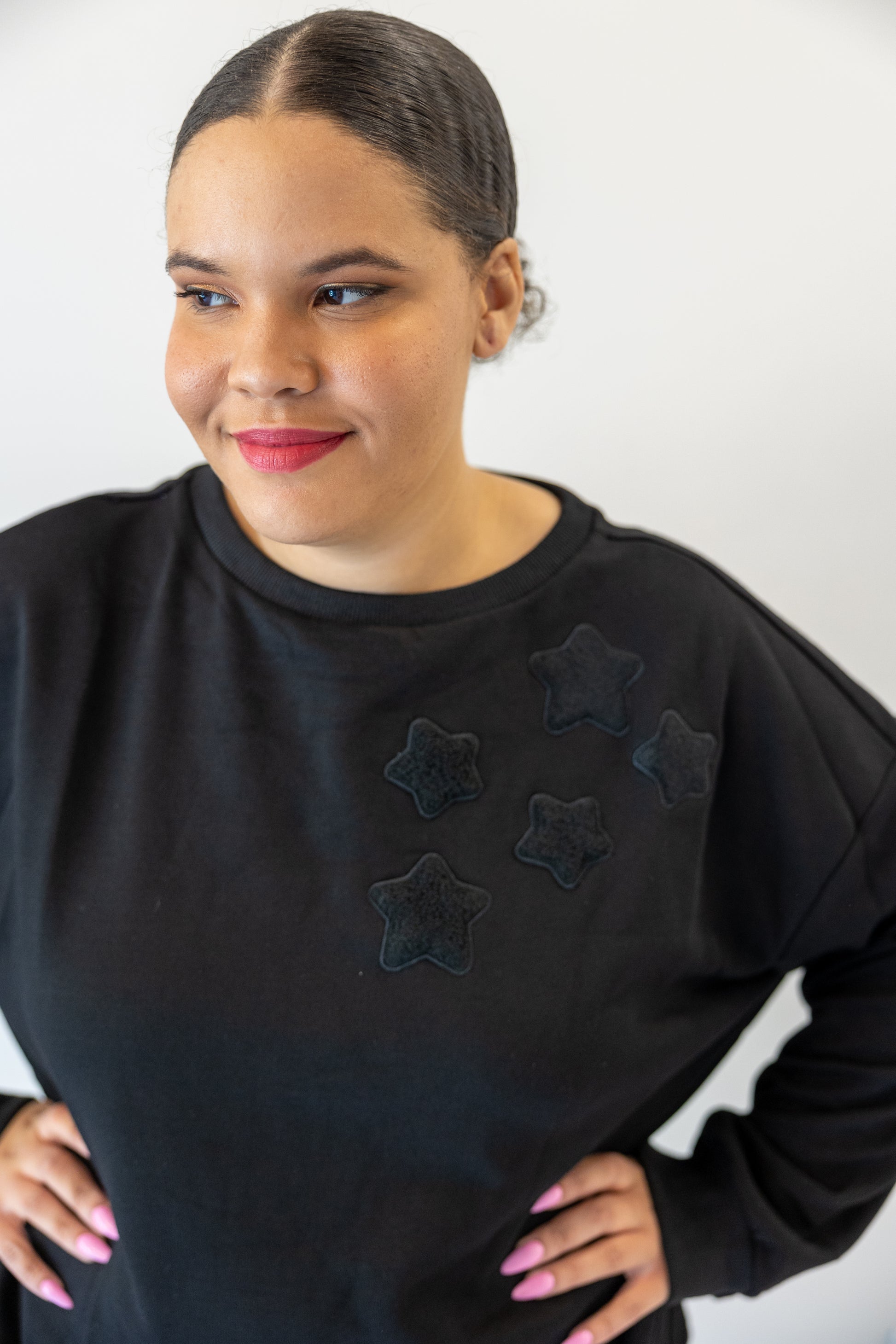 plus size modest star sweater