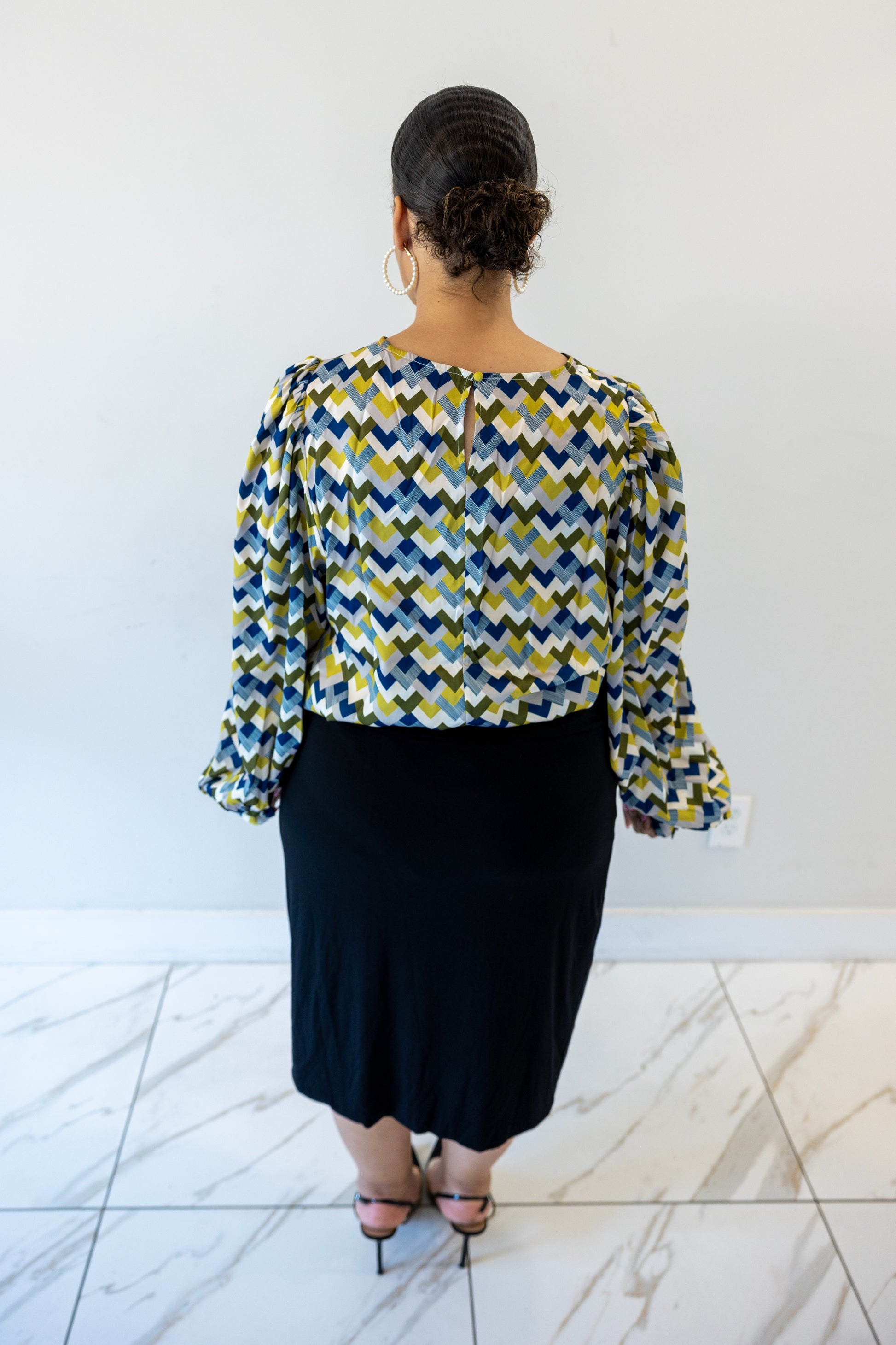 Modest plus size blouse