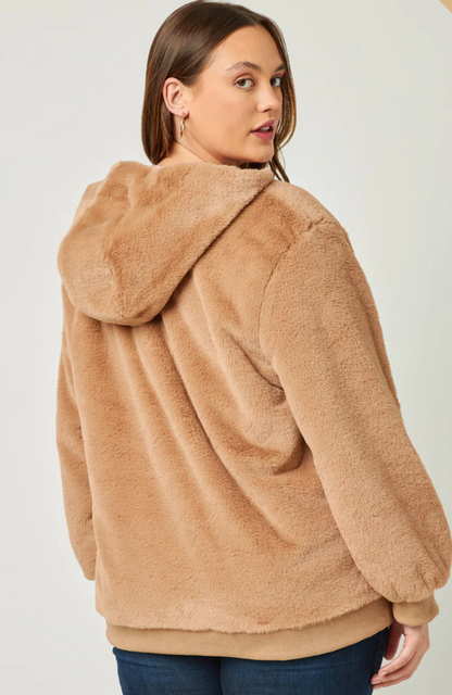 Plus size fleece jacket