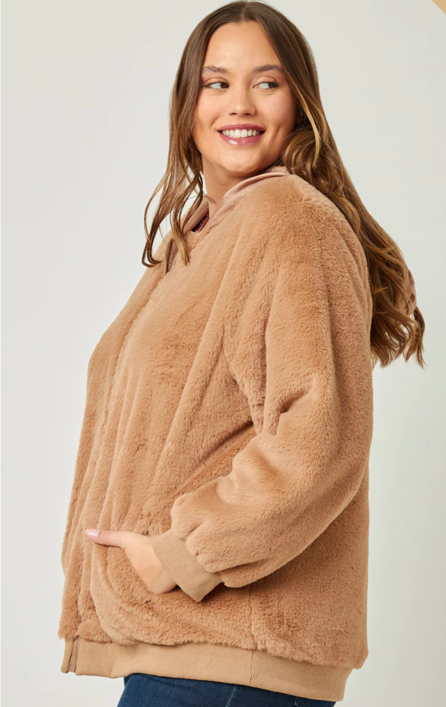 Plus size fleece jacket