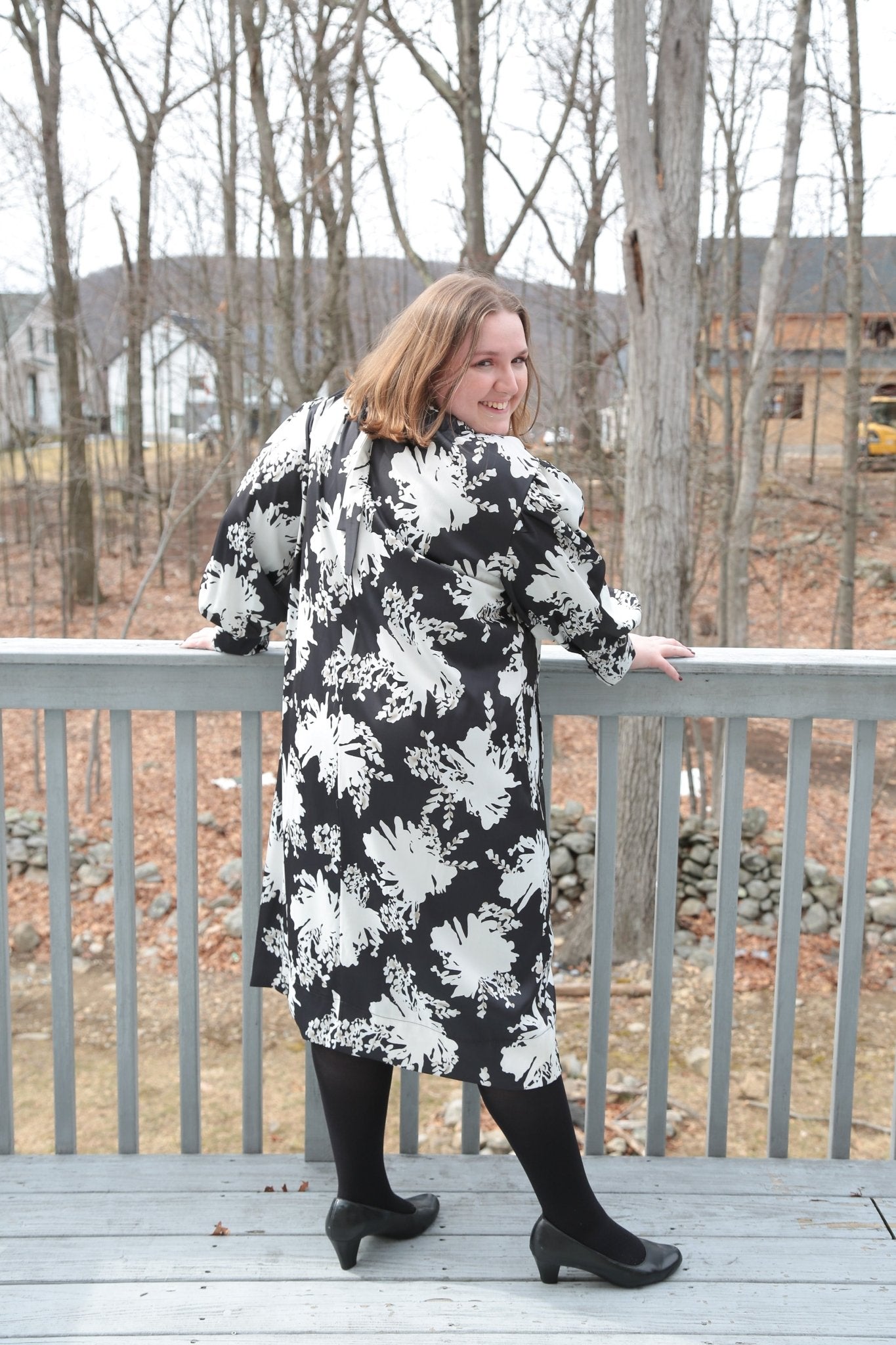 Black with white all over dress - The Perfect Fitt