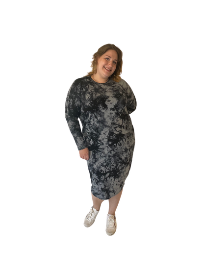 Tie Dye Dolman Dress