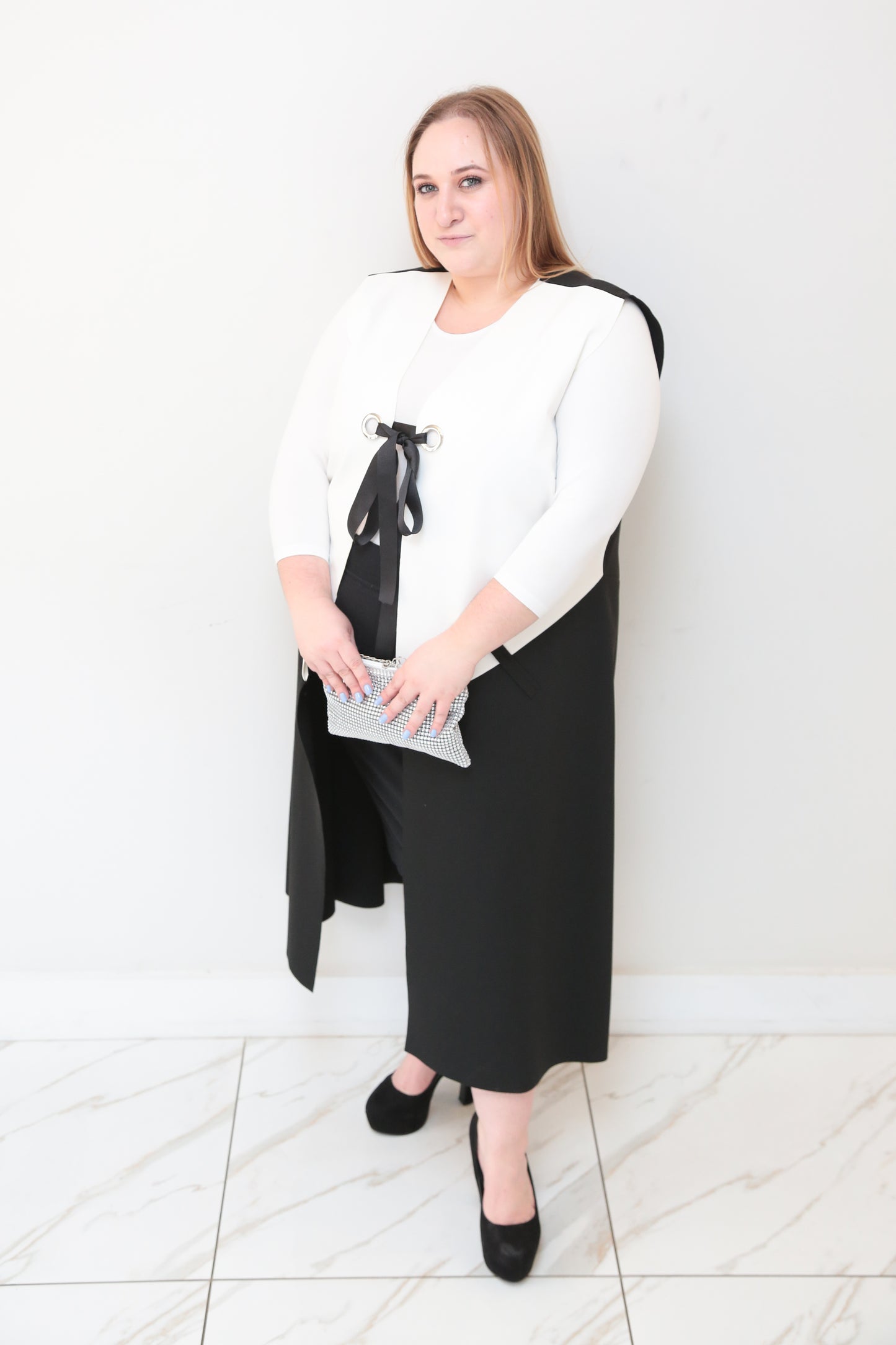 plus size modest two toned tunic