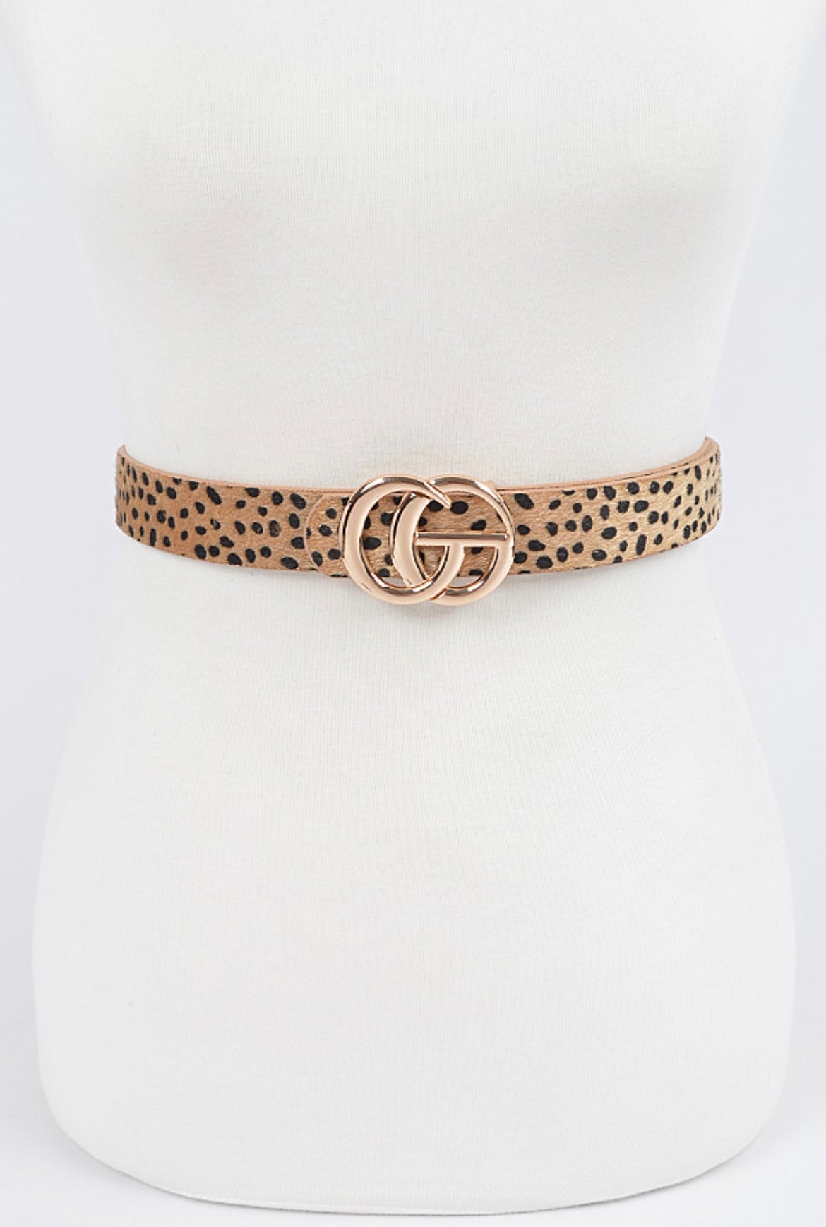 Plus size Faux Leopard Belt