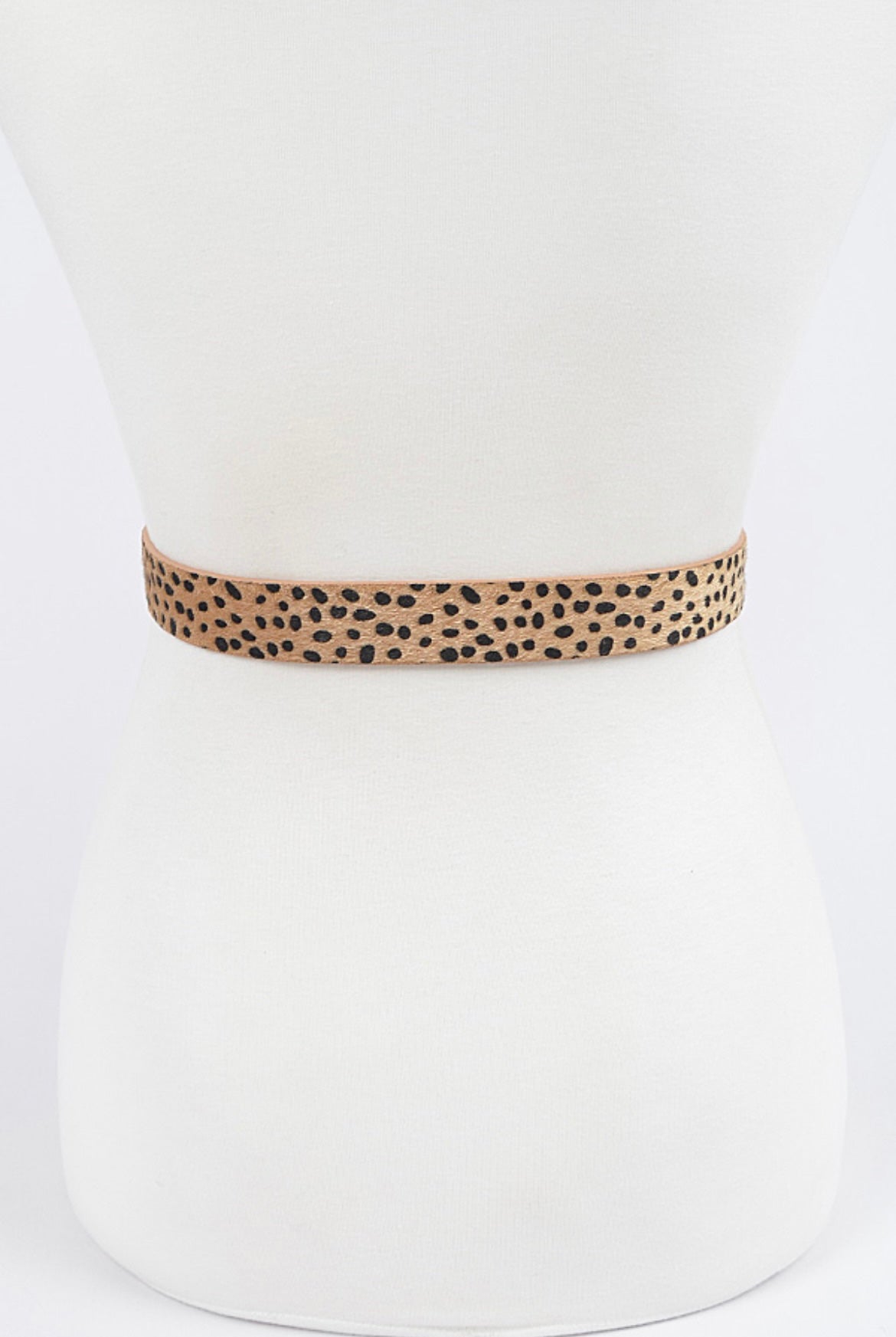 Faux Leopard Belt